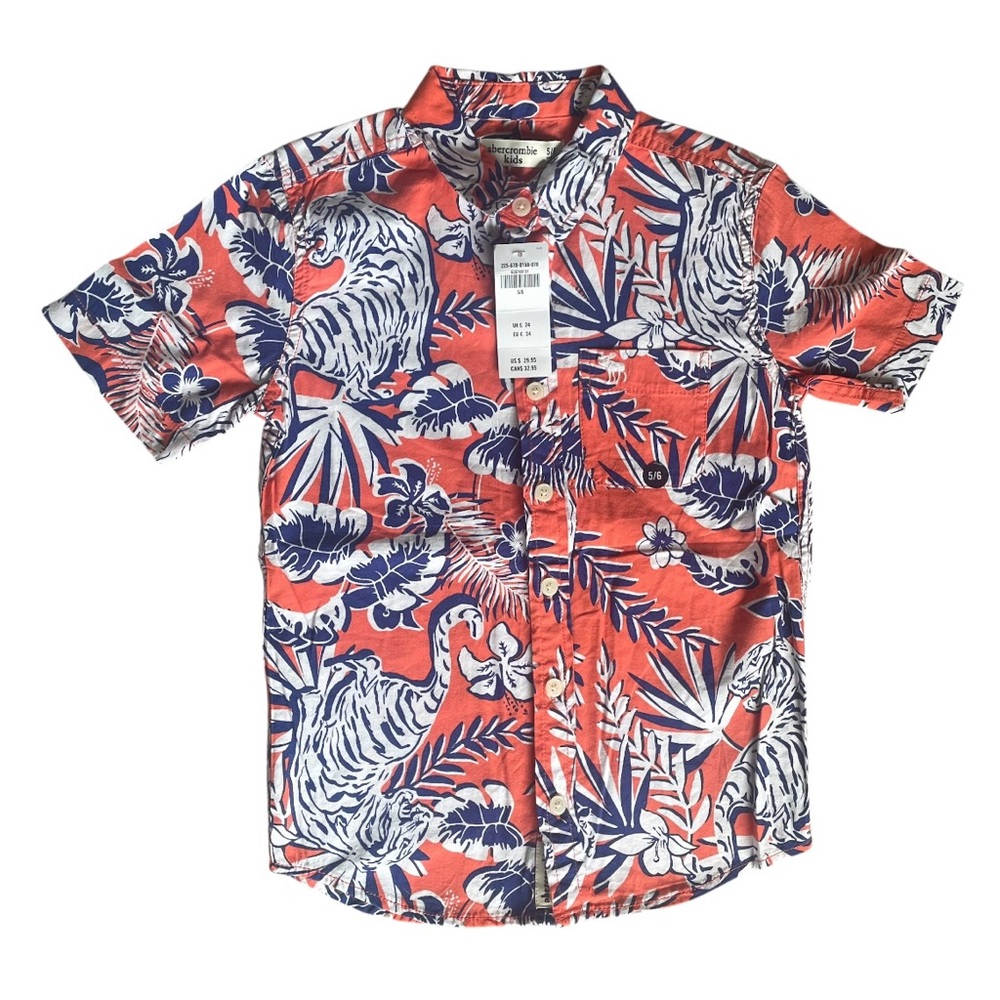Abercrombie Kids Button Tiger Button Down Shirt